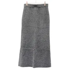 CINOH チノ KNIT MAXI SKIRT ニットマキシスカート 24WSK501 グレー 36のサムネイル