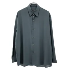 LAD MUSICIAN ラッドミュージシャン 23SS Big Shirt  ポリエステルビッグシャツ 2123-103 ネイビーグレー 44のサムネイル