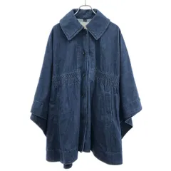 CLANE クラネ DENIM CAPE COAT デニムケープコート 14101-0022 インディゴ Fのサムネイル