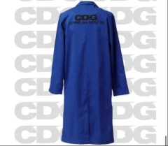 コム・デ・ギャルソン CDG ブルー ウール ロング ワークジャケットのサムネイル