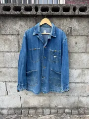 70s Lee ヴィンテージ 91-j ゲルチョア デニム COVERALL カバーオール ジャケットのサムネイル