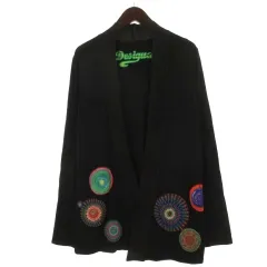 デシグアル Desigual カーディガン ニット 長袖 ボタンレス ブラック XL 260602Eのサムネイル