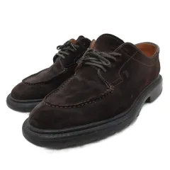 トッズ TOD'S スエードシューズ レザーシューズ 革靴 レースアップ 6 25cm こげ茶のサムネイル