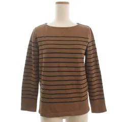 ジェイクルー J.CREW バスクシャツ ボーダー カットソー 長袖 キャメル ブラック系 M ■ECTのサムネイル