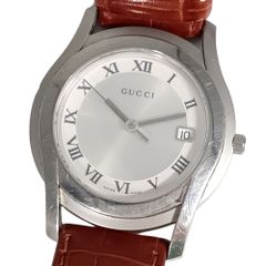 革物語様専用 グッチ(Gucci )腕時計 101J メンズ シルバー - メルカリ