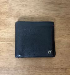 BALLY バリー 二つ折り財布 レザー ブラウン ストライプ 箱 保存袋付き