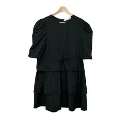 SEE BY CHLOE(シーバイクロエ) ワンピース サイズ36 S レディース美品  - 黒 クルーネック/半袖/ロングのサムネイル