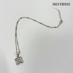 Silver (925) Hawaiian Jewelry Necklace Pendant Plumeria Chain Silver 925 Women's - ISItems [USED] [Vintage] [Pre-owned] 50161102