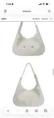 (新品) レターリー リバーシブル ドット ショルダーバッグ アイボリーのサムネイル