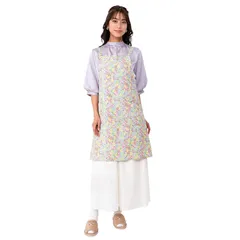 【迅速発送】[ナイガイ] LIBERTY リバティ 花柄 エプロン オシャレ 撥水加工 ポケット付き 北欧風 後結び キッチン カフェ 保育園エプロン レディース 70554001 70554001-ピンク91 FREE 0のサムネイル