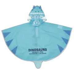 【新品】 スケーター(Skater) 子供用 レイン ポンチョ 90サイズ 80~100cm ディノサウルス アロサウルス 恐竜 RAPO2N-A 0のサムネイル