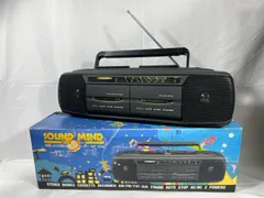 ジャンク品　オーム電機　SOUND MIND　ステレオダブルカセットレコーダー　NT-014　カセットレコーダー　ステレオ　ラジオ　FM　AM　カセットテープ　カセット　レコーダー　ラジカセ　コレクション　インテリア　昭和レトロ　昭和　レトロのサムネイル