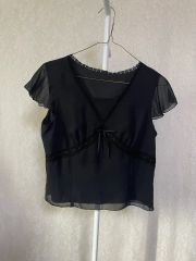 ROSY LUCE ロージールーチェ ドット柄 シアーブラウス 長袖 - メルカリ