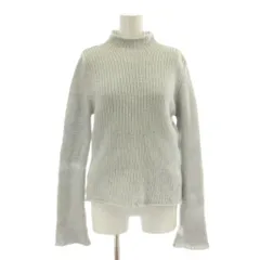 アルマーニ コレツィオーニ ARMANI COLLEZIONI ニット セーター ウール I42 青 ラメブルー ハイネック 長袖 無地 /DUのサムネイル