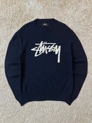 Stussy Vネック スウェット ネイビー Lサイズ - メルカリ