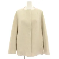 ボールジー BALLSEY トゥモローランド 22AW ウールパイルミルド ビルドネックショートコート ノーカラーコート 36 アイボリー 11-08-24-08301 /HNのサムネイル