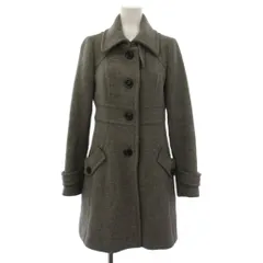 バーバリーブルーレーベル BURBERRY BLUE LABEL ステンカラーコート ロング ウール アンゴラ 38 グレー FNF07-718-07 /BMのサムネイル