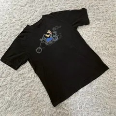 POPEYE ポパイ  公式オフィシャルライセンス VITA ヴィータ  半袖Tシャツ カットソー キャラT  ブラック バイカー チョッパー  コットン100%  ヴィンテージ アメカジ  ストリート レトロ メンズ  L メンズ ユニセックスのサムネイル