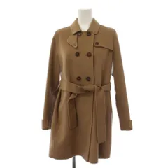 Sマックスマーラ 'S Max Mara ステンカラーコート ミドル丈 ダブルブレスト ウール アンゴラ 40 茶 90860233-40-01 /BMのサムネイル
