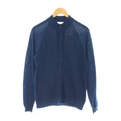 カルバンクライン CALVIN KLEIN ニット セーター ジップアップ L 青 ブルー ジップアップ 長袖 /LPのサムネイル