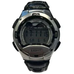 カシオ CASIO タイドグラフ W-753 腕時計 デジタル 黒 ブラック シルバーカラー ■GY99