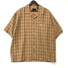 ラッツ RATS　レーヨン半袖シャツ RATS ラッツ 半袖シャツ S 日本製 レーヨン リネン ネップ ブラウン