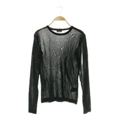 ヴェルメイユ パー イエナ VERMEIL par iena 24AW fine cotton チュールクループルオーバー ニット カットソー 長袖 コットン 黒 /NR ■OSのサムネイル
