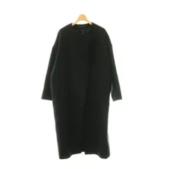 エーピーストゥディオ AP STUDIO OVER SIZED LAMB COAT ノーカラーコート アウター ロング ブラック /DF ■OSのサムネイル