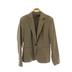 ザラ ZARA テーラードジャケット 総裏地 EUR36 茶 ブラウン /CX ■OS