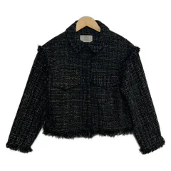 CELFORD(セルフォード) ブルゾン サイズF レディース美品  - 黒×白 長袖/ツイード/ラメ/ジップアップ/秋/冬のサムネイル