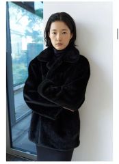 RIM.ARK High stand collar fur CT BLACK - メルカリ
