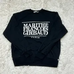 古着 MARTHE FRANCOINS GIRBAUD マリテフランソワジルボー トレーナー スウェット フロントロゴ ブラック M 264-1617のサムネイル