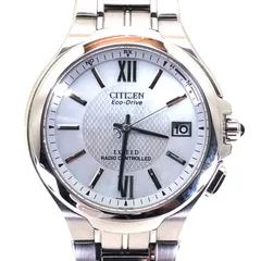 【美品・取説・コマ付き】CITIZEN シチズン/エコドライブ エクシード H410-T003818/ソーラークォーツ/ステンレス/シルバー・ブラックのサムネイル