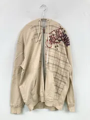 BILLABONG ビラボン パーカー MEDIUM ベージュ コットン ジップアップ 前面プリント 長袖 メンズ レディースのサムネイル