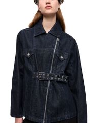ガニー レディース アウター ジャケット・ブルゾン デニム GANNI Rinse Beltedenim Jacket Rinse デニム