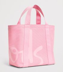 ハロッズ HARRODS トートバッグ 大型 コットンストライプ ロゴ 新品 