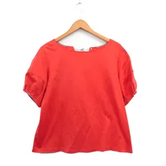 バーニーズニューヨーク BARNEYS NEW YORK カットソー Tシャツ 半袖 コットン シンプル 40 オレンジ 橙色 /KT19のサムネイル