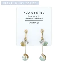 ★7月上旬入荷予定★ ＜Clear Shiny＞ イヤリング グラデーションドロップ AER0625-Bのサムネイル