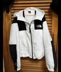 THE NORTH FACE マウンテンパーカー ホワイト ブラック M - メルカリ