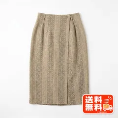 En Cloche アンクロッシュ 総柄 タイトスカート ベージュ 11号 KBF風のサムネイル