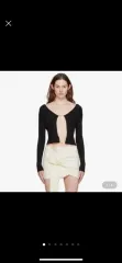JACQUEMUS ジャックムス ル プラリュ ロング丈カーディガン ブラック 38のサムネイル