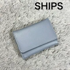 SHIPS シップス コンパクトウォレット 三つ折り財布 シボレザーのサムネイル