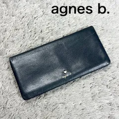 agnes b. アニエスベー 長財布 レザー Wホック ハート金具のサムネイル