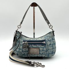 ✨希少✨コーチ COACH POPPYブルーデニムショルダーバッグシルバー金具