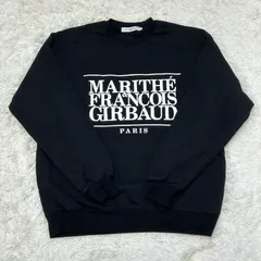 古着 MARITHE + FRANCOIS GIRBAUD マリテフランソワジルボー  トレーナー スウェットブランドロゴ ブラック XL 264-1643のサムネイル