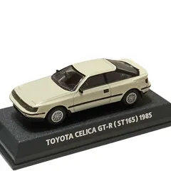 【コナミ／ミニカー】トヨタ セリカ T160系 (ホワイト(白)) 【ルース品／状態ランクA】中古品／台座付き／Car of the 80's EDITION BLUE／スケール1/64 TOYOTA CELICAのサムネイル
