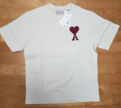 新品 正規 アミ ビックハート 半袖Tシャツ アイボリー Mのサムネイル