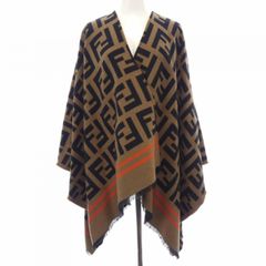 FENDI フェンディ ズッカ柄 ウールシルク ポンチョ ケープ FF - メルカリ