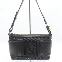 アルマーニエクスチェンジ BOXロゴバックル メッシュミニショルダーバッグ 鞄 ブランド 黒 レディース ブラック ARMANI EXCHANGE 【中古】のサムネイル