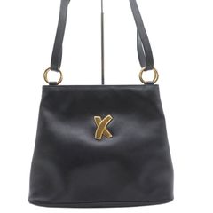 Paloma Picasso ドローストリング ナイロン レザー ゴールド金具 